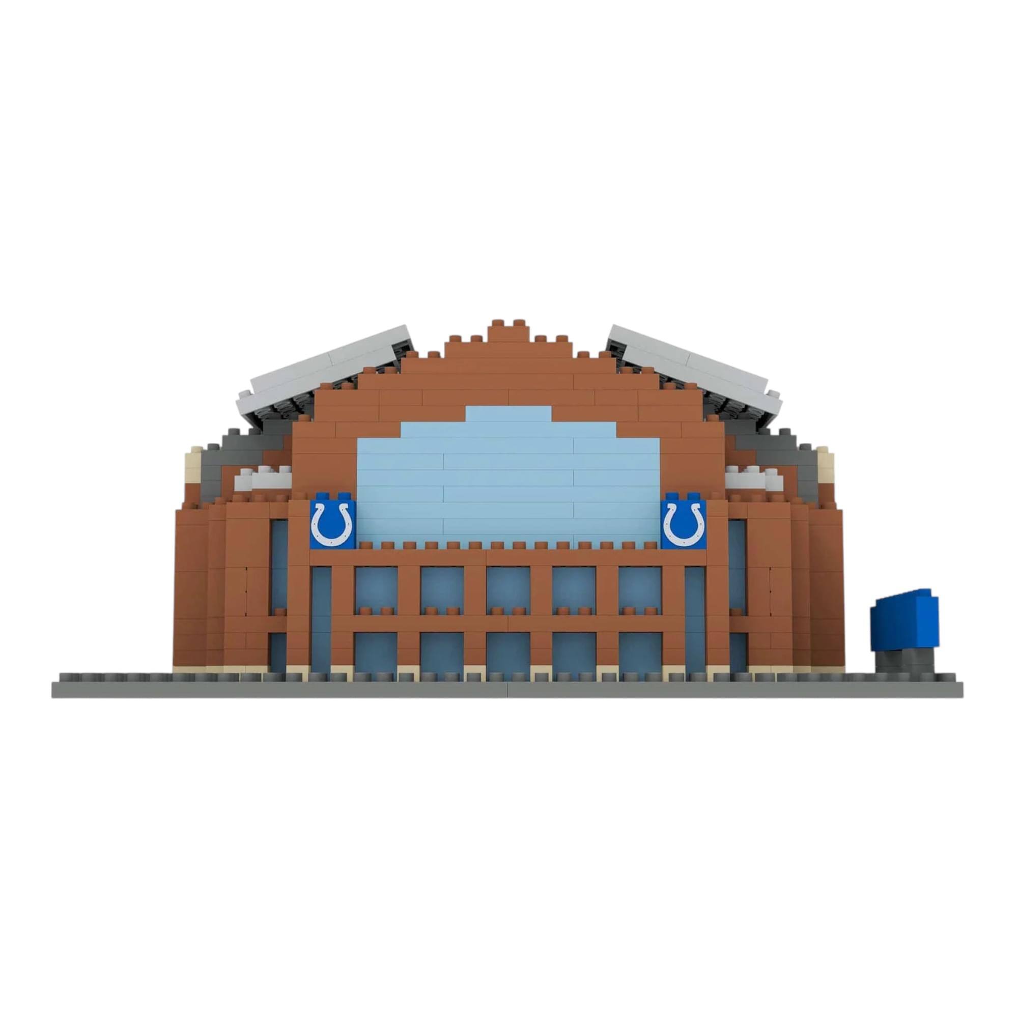 Alt View 2. Forever Collectibles - Indianapolis Colts NFL BRXLZ Mini Stadium 1123-Piece Building Block Set - Brown.
