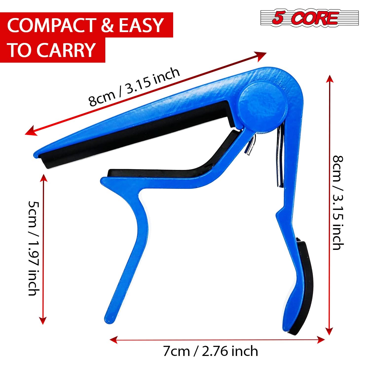 COMPACT & EASY TO CARRY

5 CORE

8cm / 3.15 inch

5cm / 1.97 inch

7cm / 2.76 inch