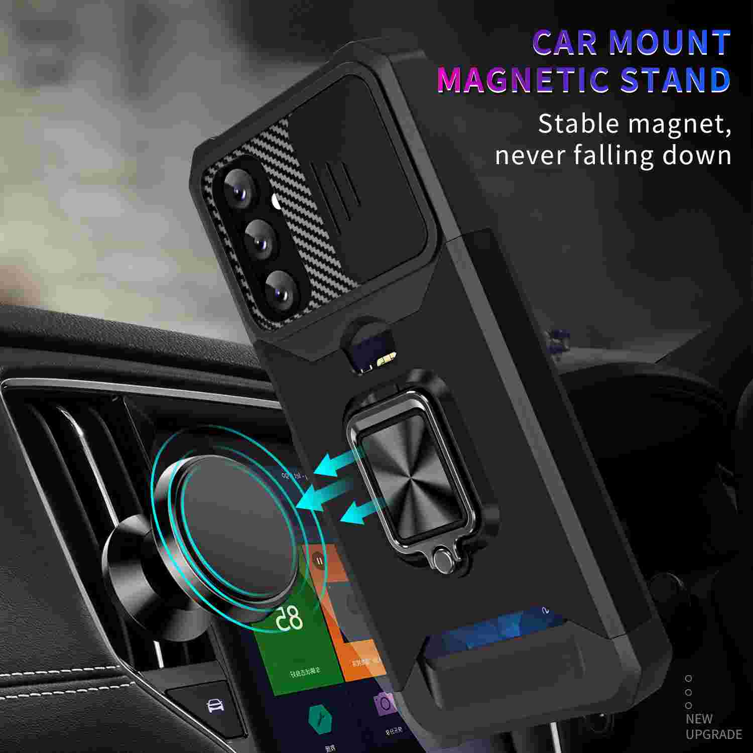 CAR MOUNT MAGNETIC STAND  
Stable magnet, never falling down  

85  
ID  
3000  

NEW UPGRADE