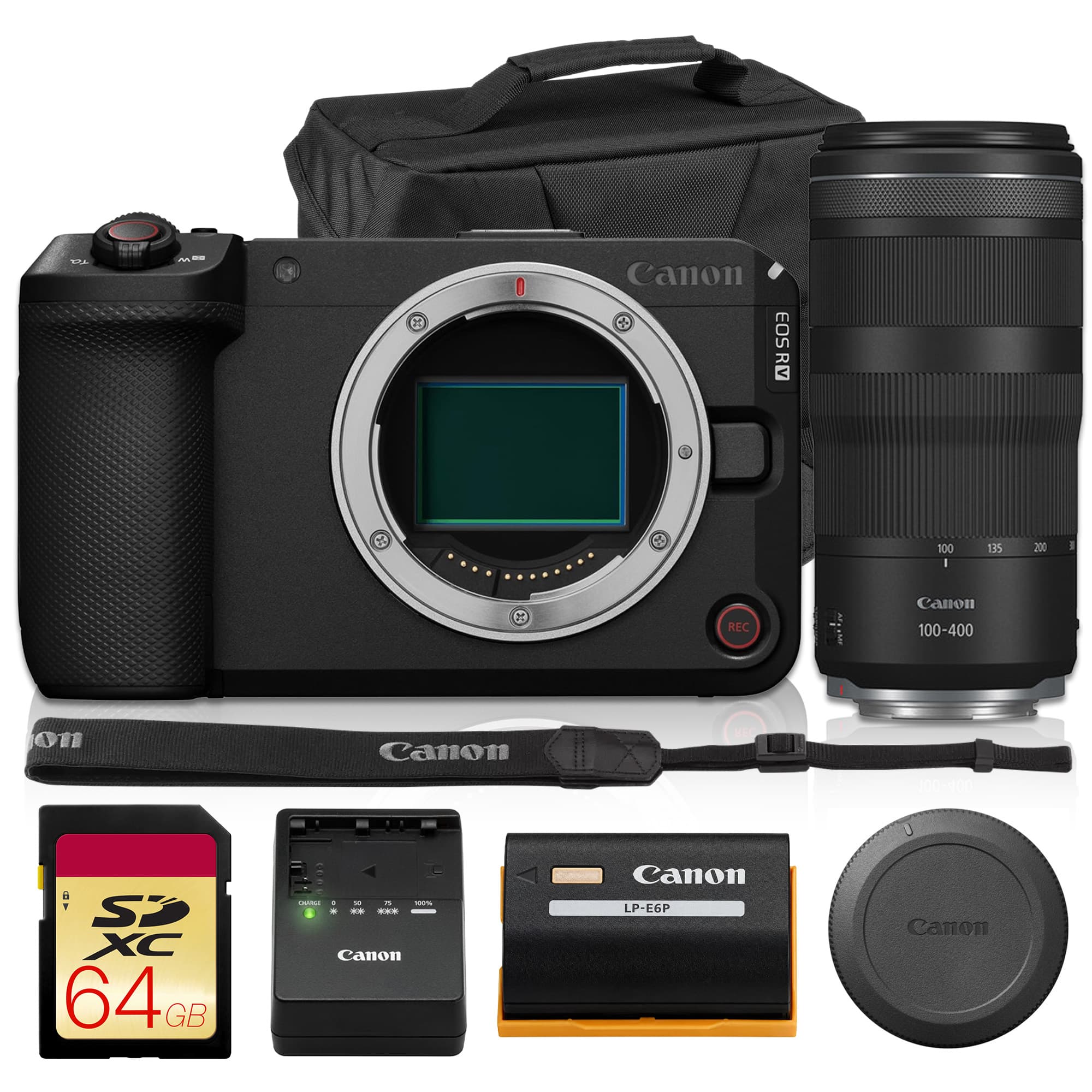 Canon - EOS R6 V Mirrorless Camera with 100-400mm Lens Bundle