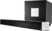 Front. Definitive Technology - W Studio Soundbar with 8" Wireless Subwoofer and Wi-Fi Music Streaming - Black.