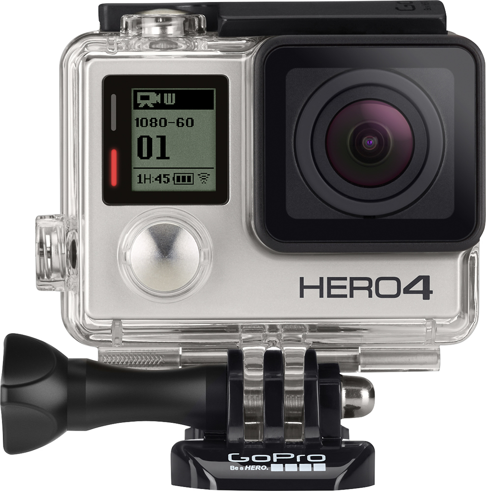 Gopro Hero4 Silver Action Camera Silver Gopro Hero4 Silver Best Buy