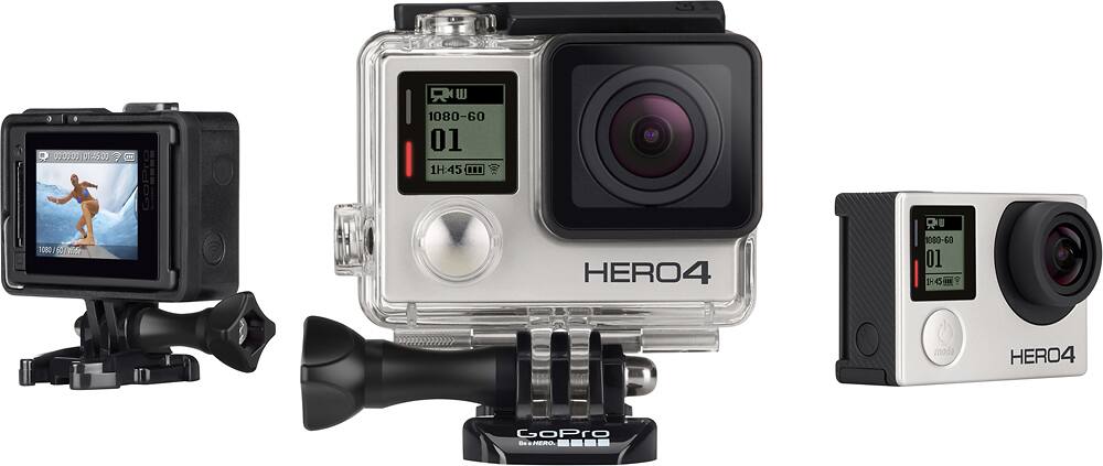 Best Buy: GoPro HERO4 Silver Action Camera Silver GoPro HERO4 Silver