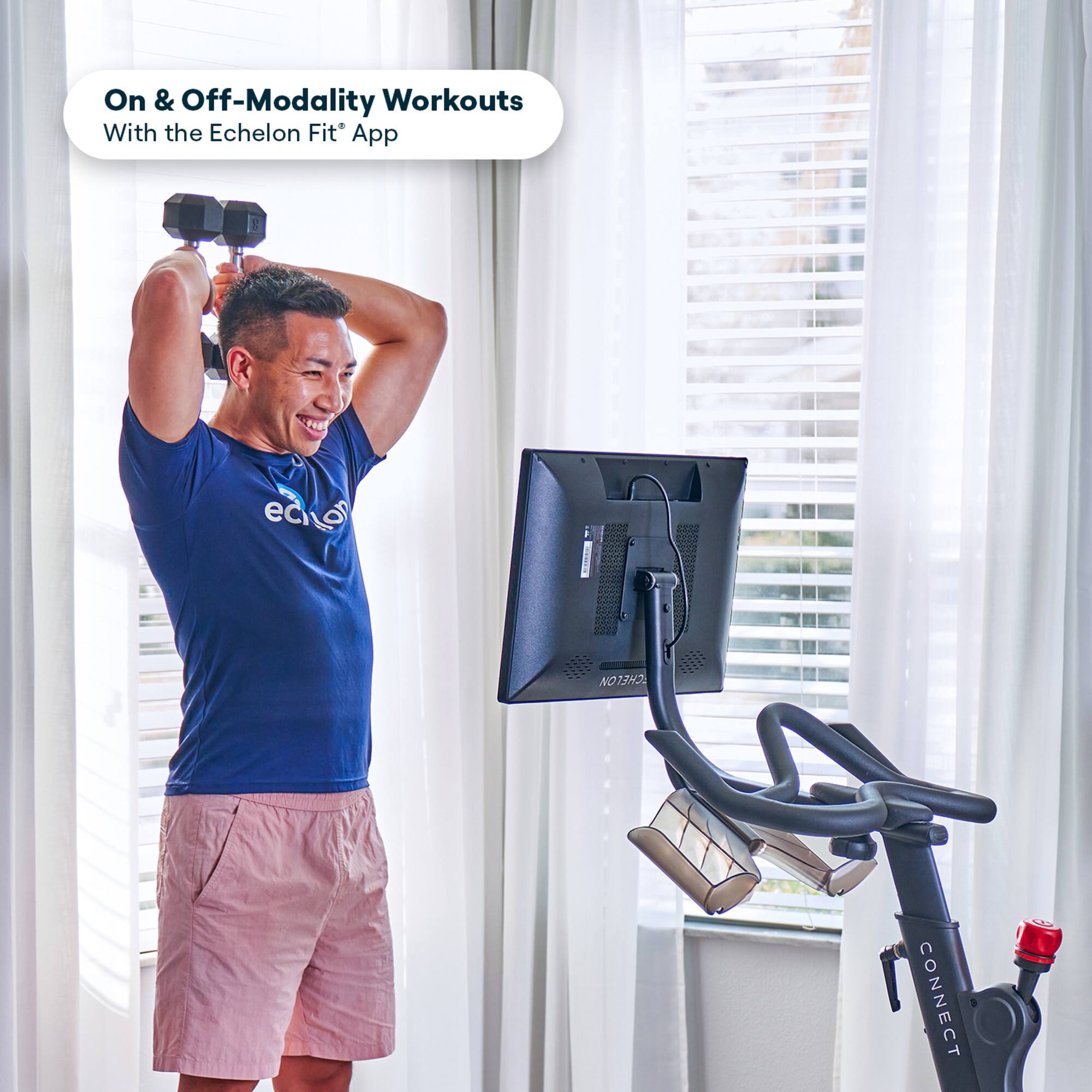 On & Off-Modality Workouts With the Echelon Fit* App

ecio CONNECT