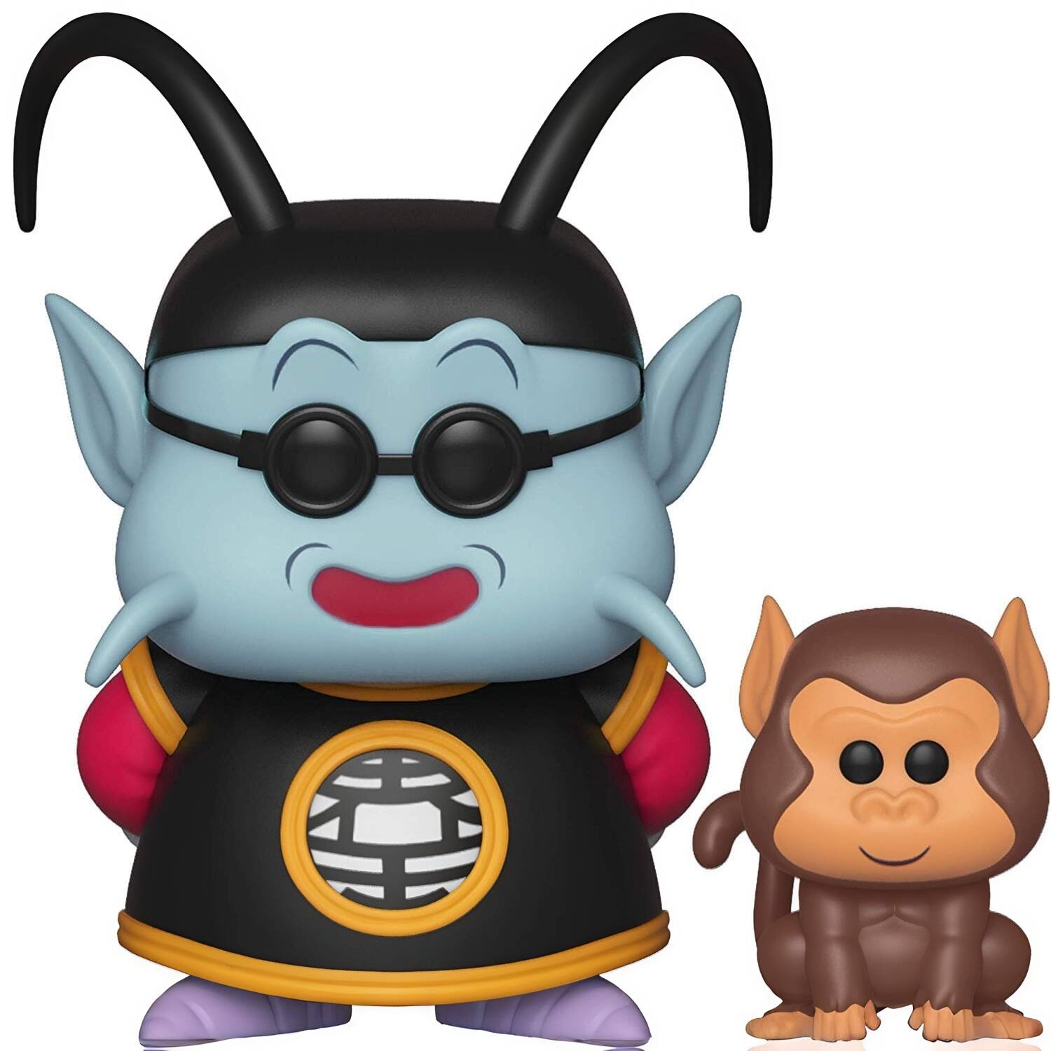 Angle. Funko - FUNKO POP! & BUDDY: Dragon Ball Z - King Kai & Bubbles   - Collectibles - Multicolor.