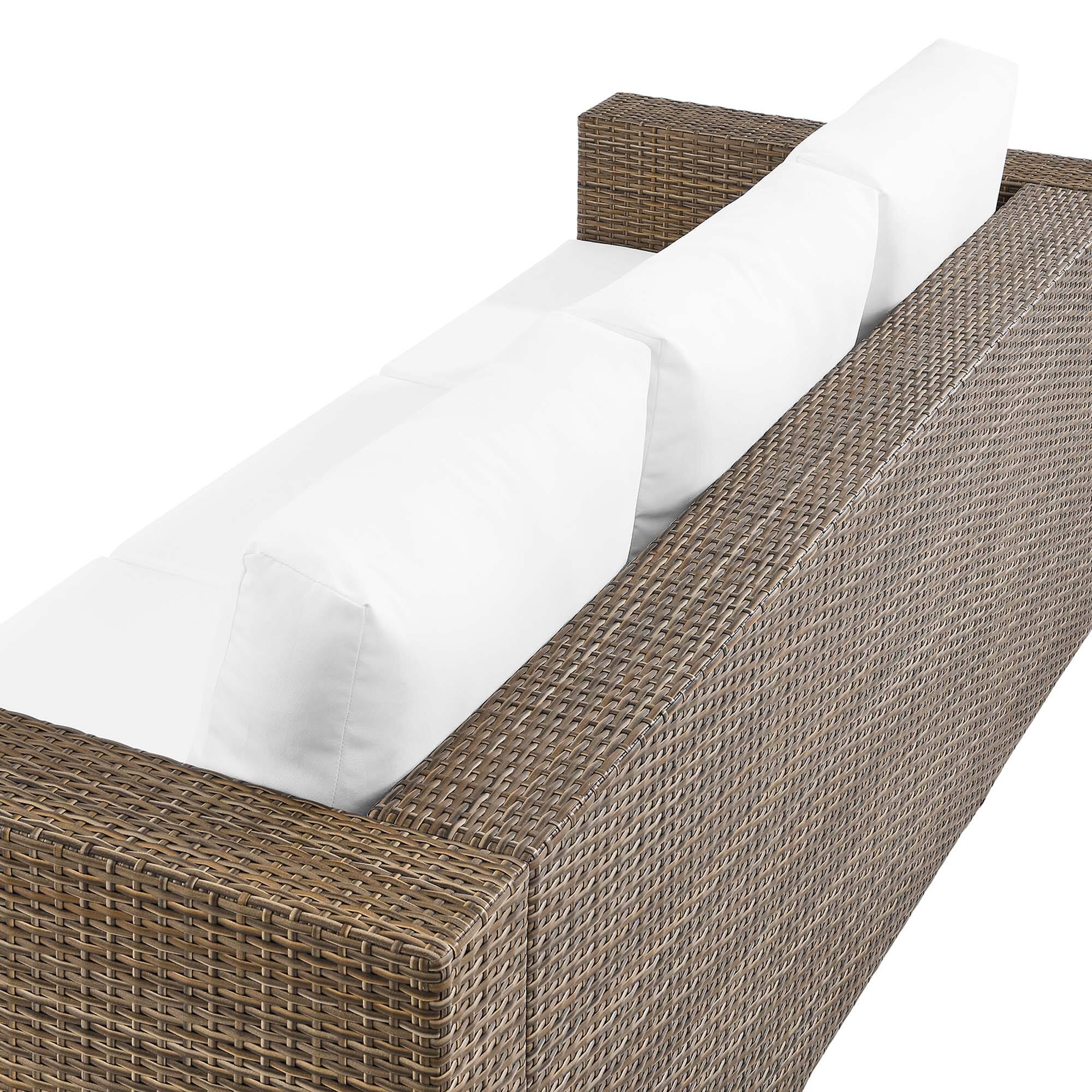 Alt View 3. Modway - Convene Outdoor Patio Sofa by Modway - Cappuccino White.