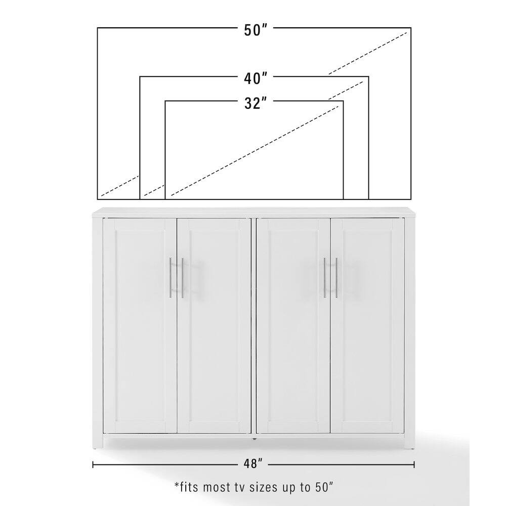 50" 40" 32" 48" *fits most tv sizes up to 50"
