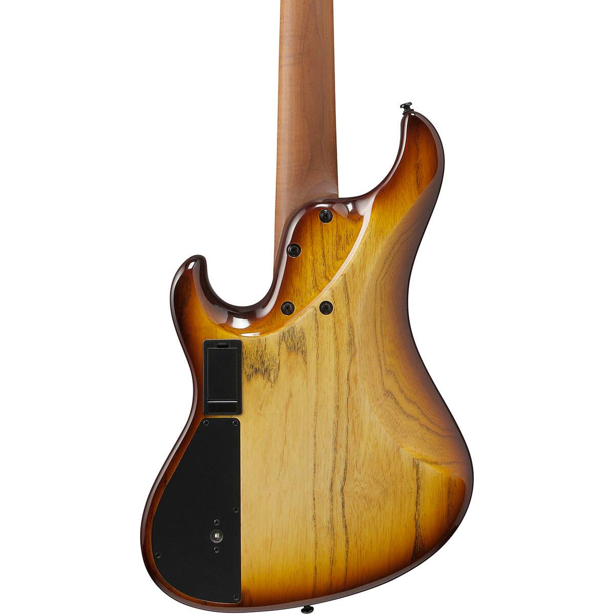 Alt View 4. Ibanez - Ibanez MDM Mode Series MDM1305 5-String Electric Bass Guitar, Natural Stained Amber Burst.