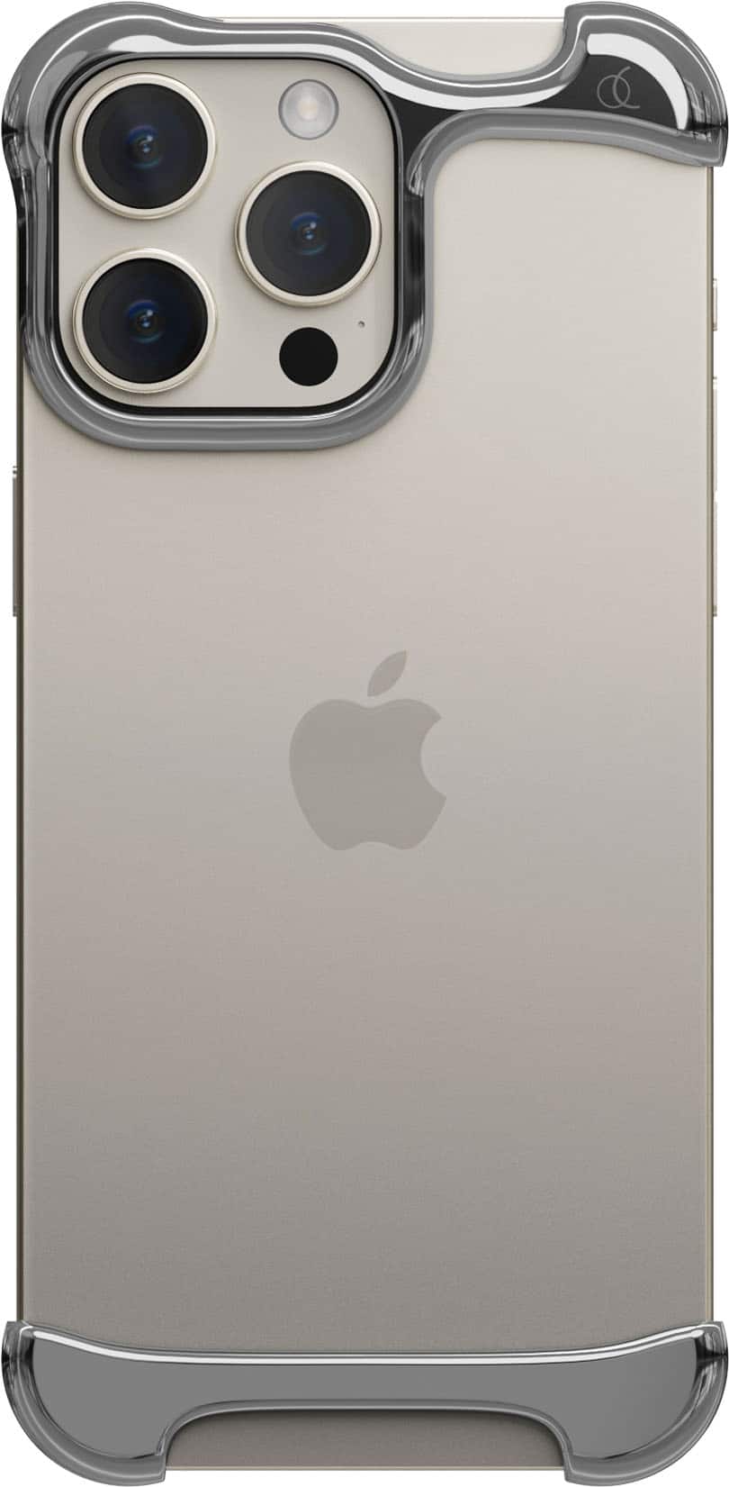 Alt View 2. Arc - Pulse for iPhone 16 Pro - Polished Silver.