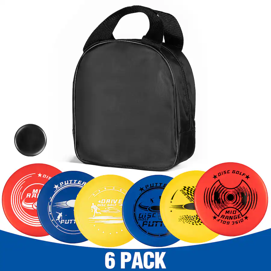 SPOYNAL Disc Golf Set Disc Golf Starter Set 6 Pack Driver Mid Range spoynal-disc-golf-set-disc-golf-starter-set-6-pack-driver-mid-range