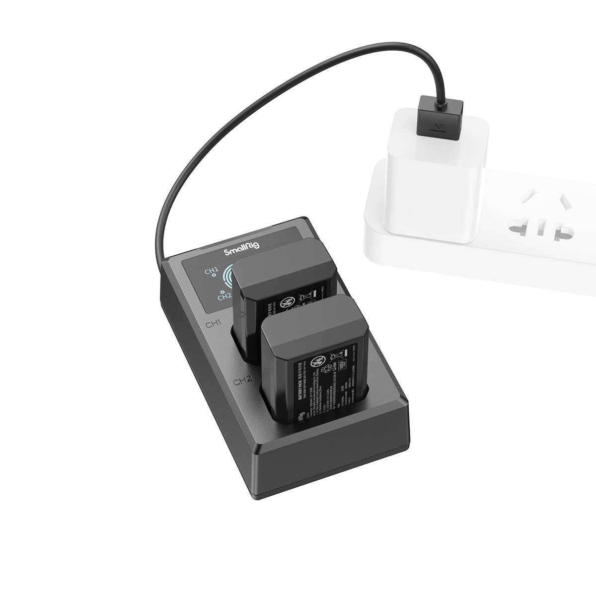 SmallRig CH1 O  
CH2  
CH1  
R  
CH2  
BATTERY PACK 150