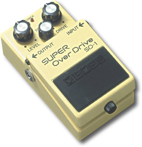 yellow boss pedal