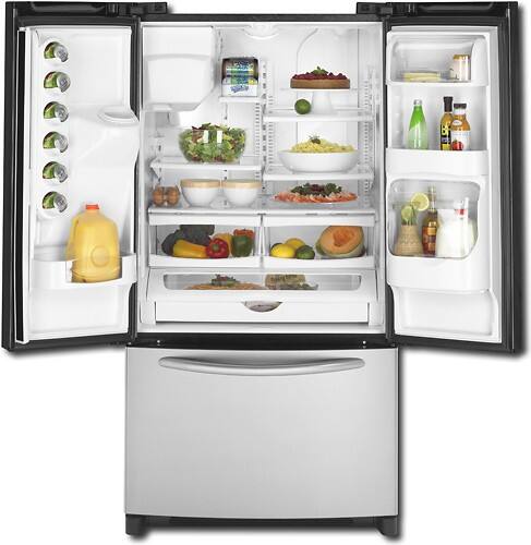 haier french door fridge black