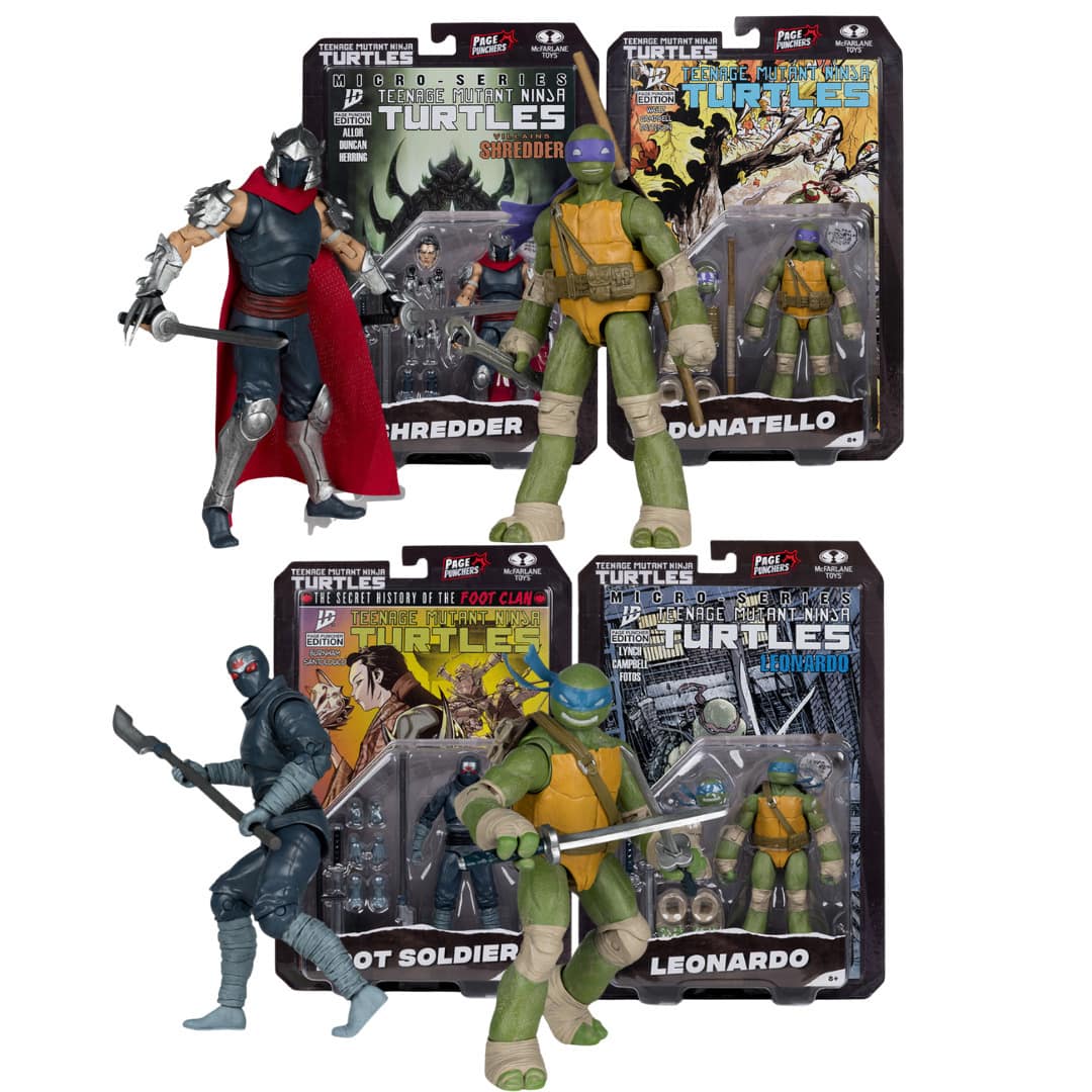 McFarlane Toys - McFarlane TMNT Page Punchers 5-Inch Poseable Action Figures Bundle