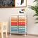 Angle. Costway - 20 Drawer Rolling Storage Cart Art Craft Organizer on Wheels Multipurpose - Macaron.