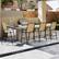 Alt View 1. Gymax - Gymax 4PCS Outdoor Bar Stools 29'' Fabric Bar Height Stools w/ Armrests & Footrest Beige - Beige.