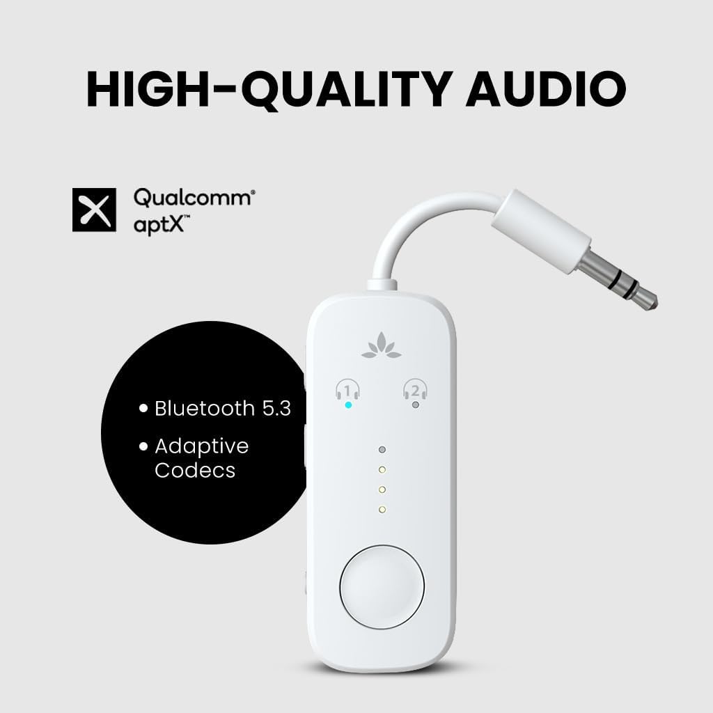 HIGH-QUALITY AUDIO

Qualcomm® aptX™

- Bluetooth 5.3
- Adaptive Codecs