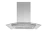 Hauslane - 30 inches - Convertible - Island Range Hood - Silver