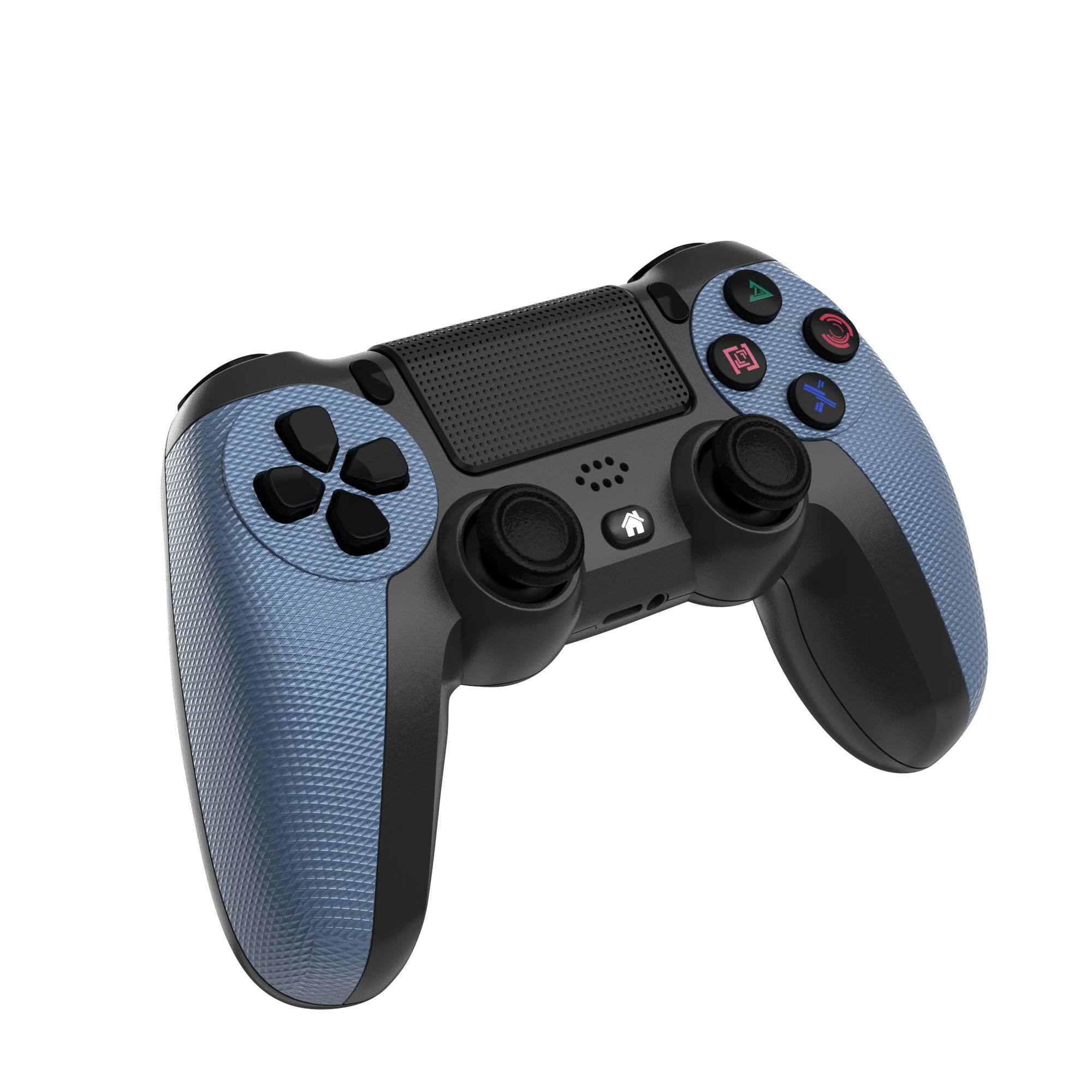 Alt View 2. YONWAY - Wireless Controller, Playstation 4 Remote Game Joystick with Six-Axis Vibration Sensation and Anti-Slip Handle - Blue.