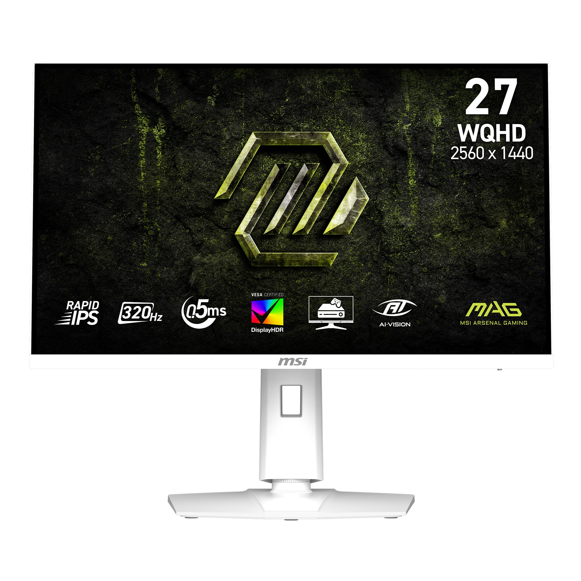 RAPID IPS 320Hz 0.5ms AI-VISION DisplayHDR 27 WQHD 2560 x 1440 MAG MSI ARSENAL GAMING