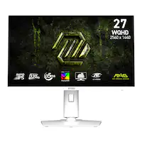 MSI - MAG 274QRFW X32 Rapid IPS LCD 27" QHD 320Hz 0.5ms FreeSync Gaming Monitor with HDR400 (DisplayPort, HDMI) - White - Front_Zoom