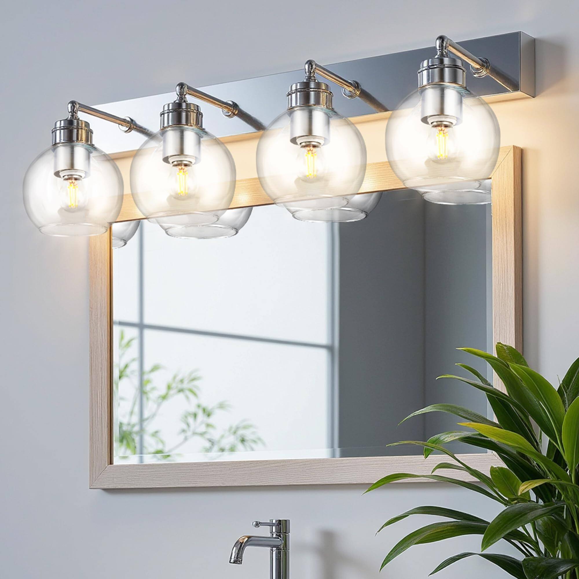 Alt View 2. Comfort Essence - Pack Clear Glass Shade Replacements Globe Lamp Covers For Light Fixtures Inch Fitter Globes Lampshades Wall - White 2-PACK.