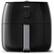 Angle. Philips - Airfryer XXL, Twin TurboStar, Avance Collection- Black - Black.