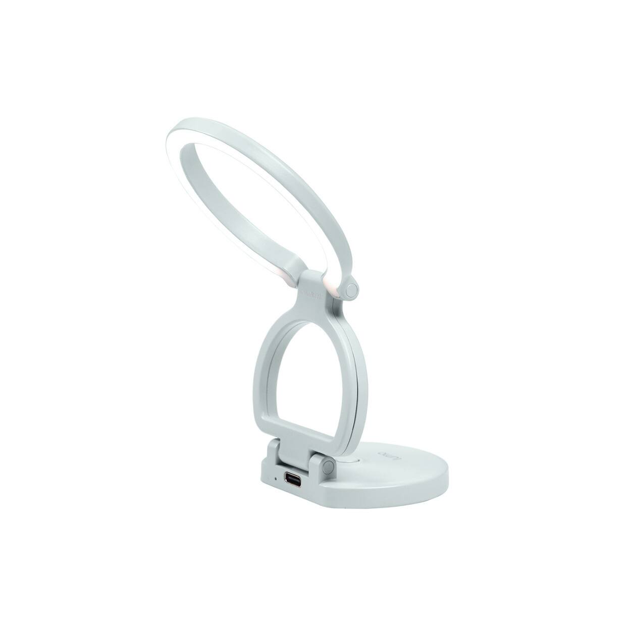 Front. NANLITE - Nanlite Lumo Phone Ring Light (MagSafe Compatible) (Mint Blue).