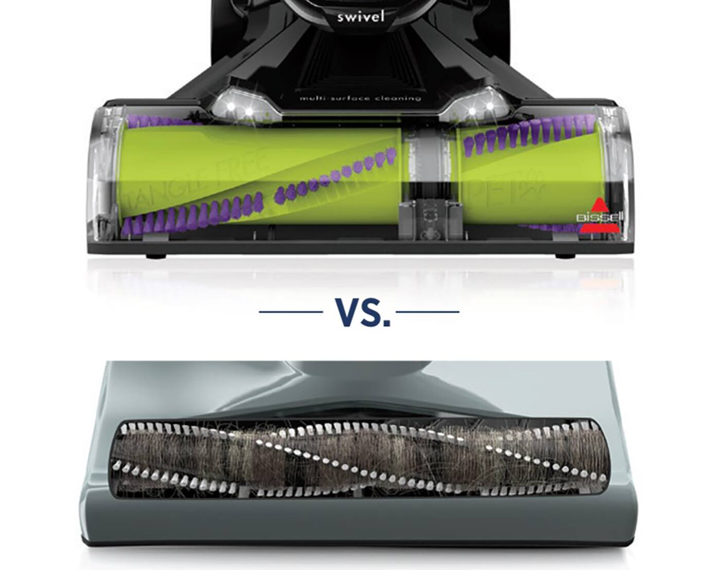 Swivel multi surface cleaning  
ERES HAI ANGLE  
BISSELL VS.