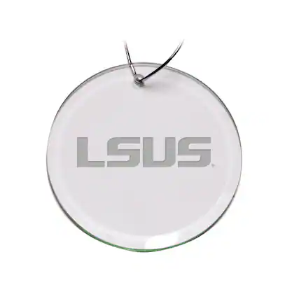 Front. Jardine - LSU Shreveport Pilots 3'' Round Glass Ornament - Multicolor.
