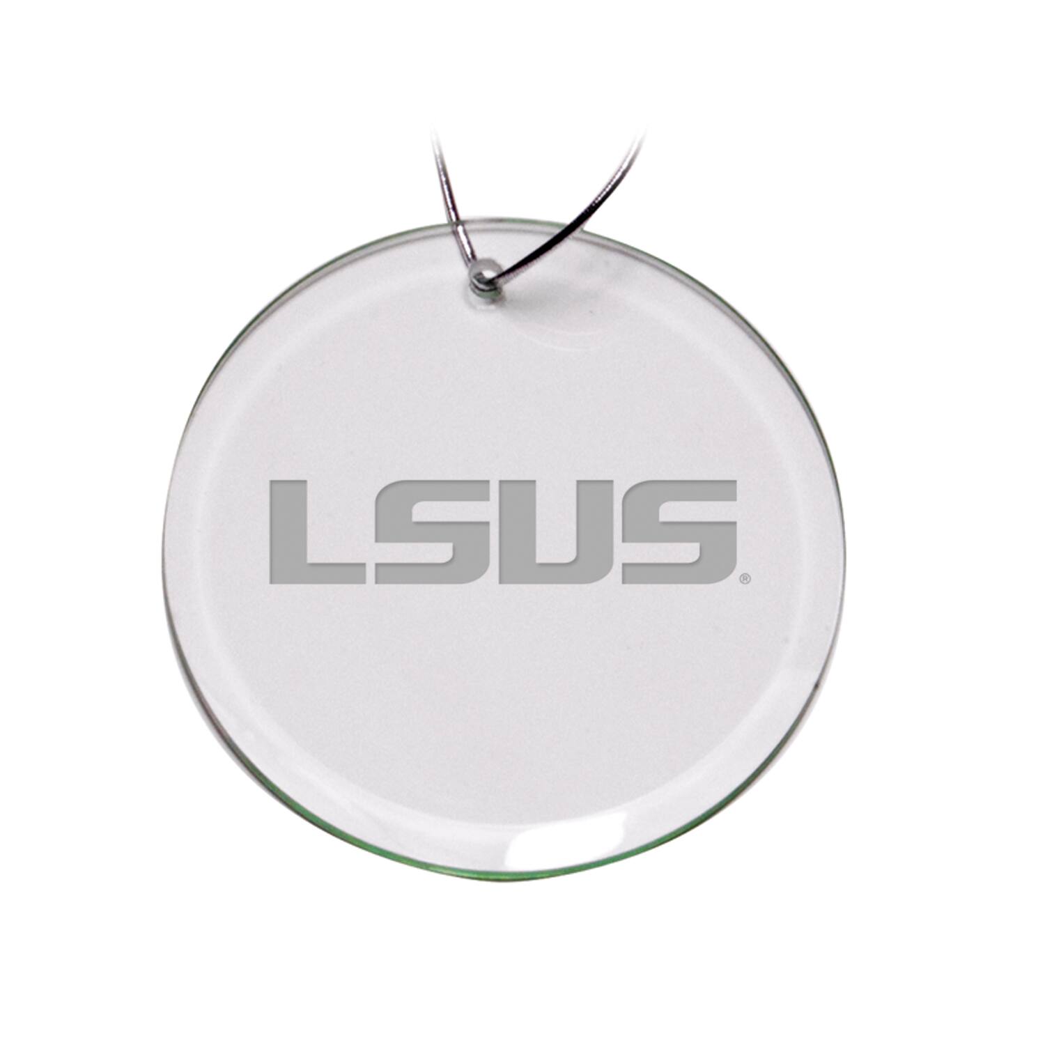 Front. Jardine - LSU Shreveport Pilots 3'' Round Glass Ornament - Multicolor.