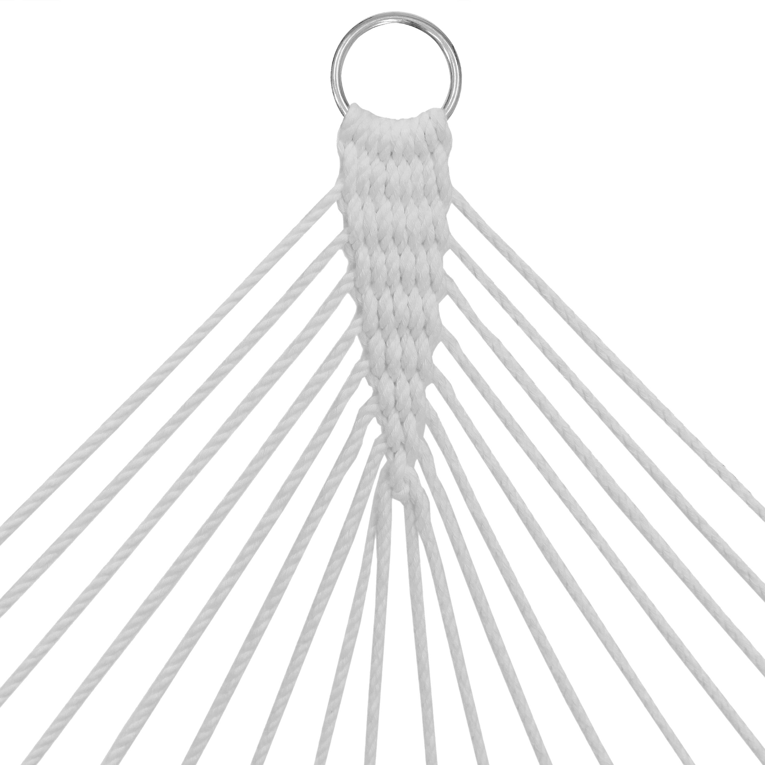 Alt View 5. Sunnydaze - Large Quilted Fabric Hammock with Spreader Bars and Pillow - Red.