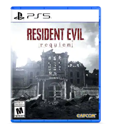 PS5
RESIDENT EVIL Requiem
MATURE 17+
JEUNES ADULTES 17+
M ESRB
CAPCOM - M (Mature 17+)