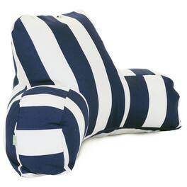 Majestic Home - Reading Pillow Vertical Stripe Navy - Blue