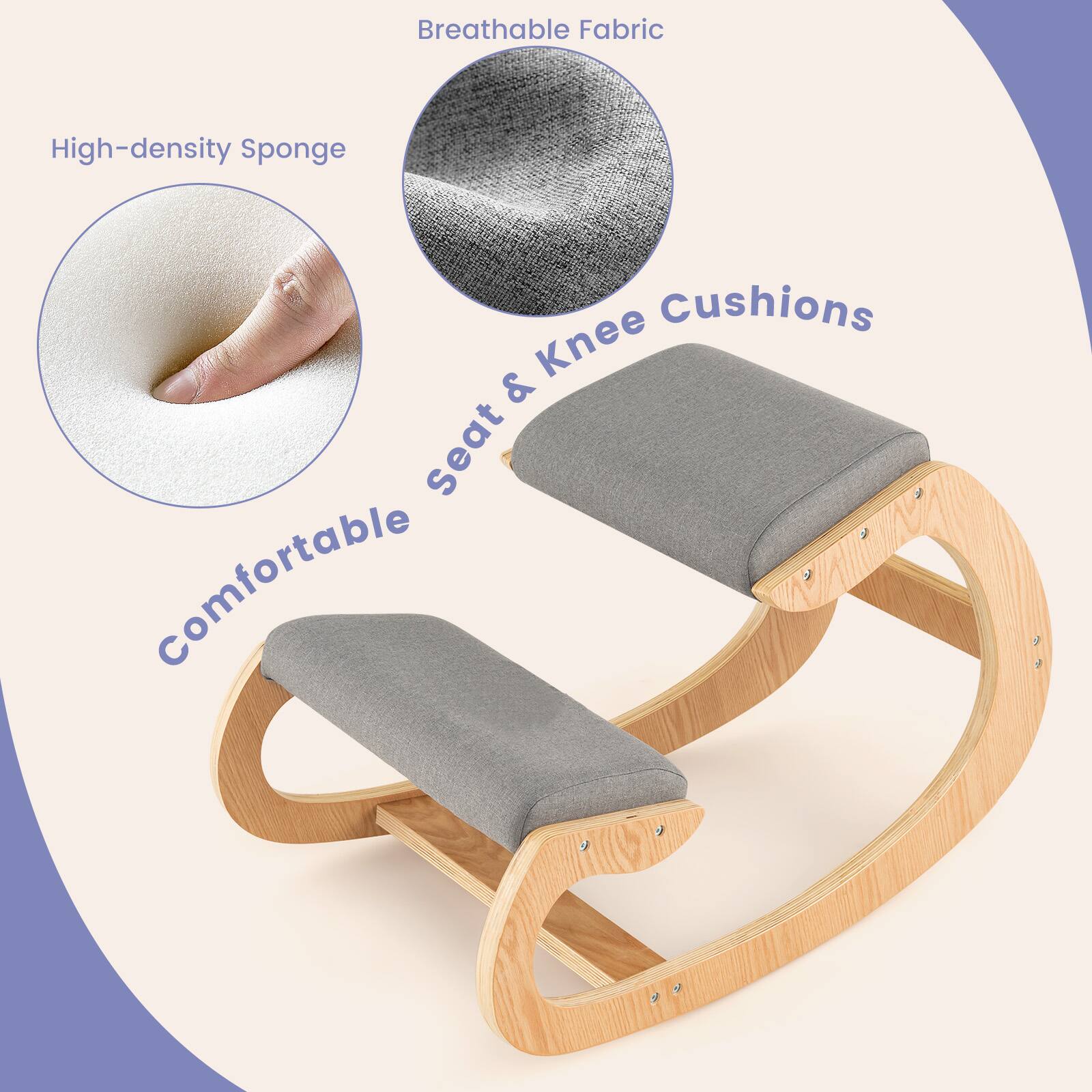 Breathable Fabric

High-density Sponge

Comfortable seat & Knee Cushions
