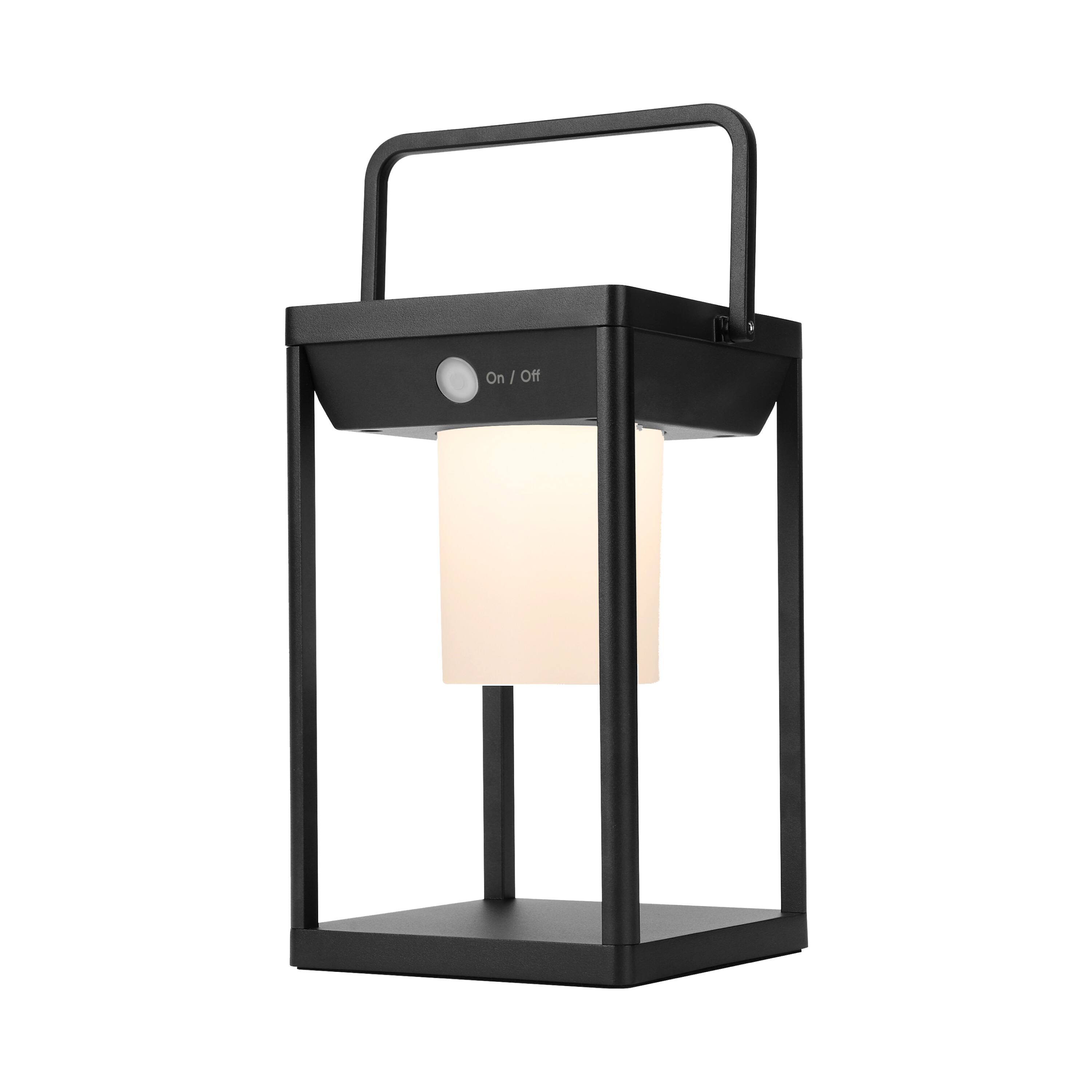 Front. Techko - Solar Premium Medium Metal LED Core Lantern w/ USB Charging.