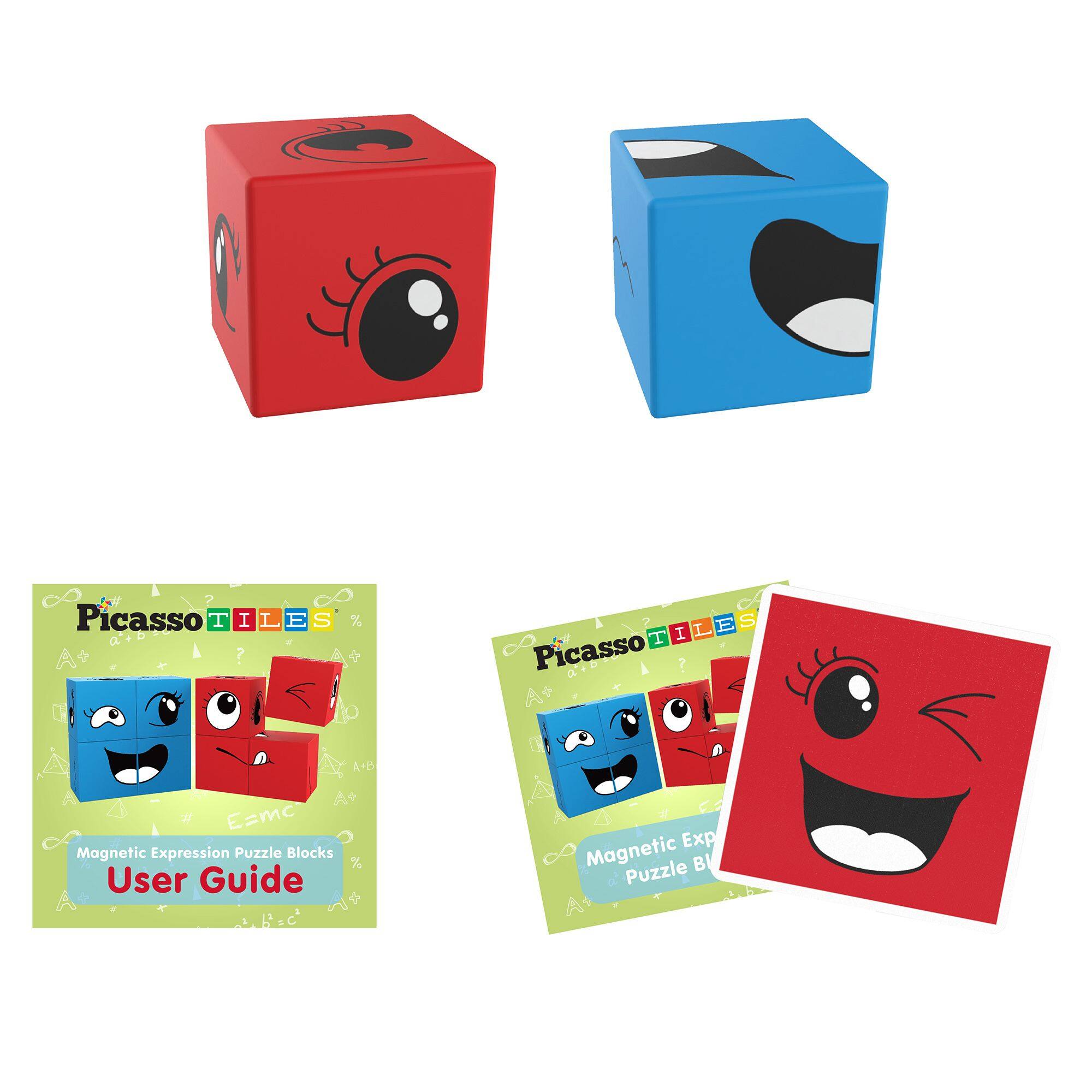 Picasso TILES  
Magnetic Expression Puzzle Blocks  
User Guide  

E=mc²  

Magnetic Expression Puzzle Blocks  
User Guide  

E=mc²
