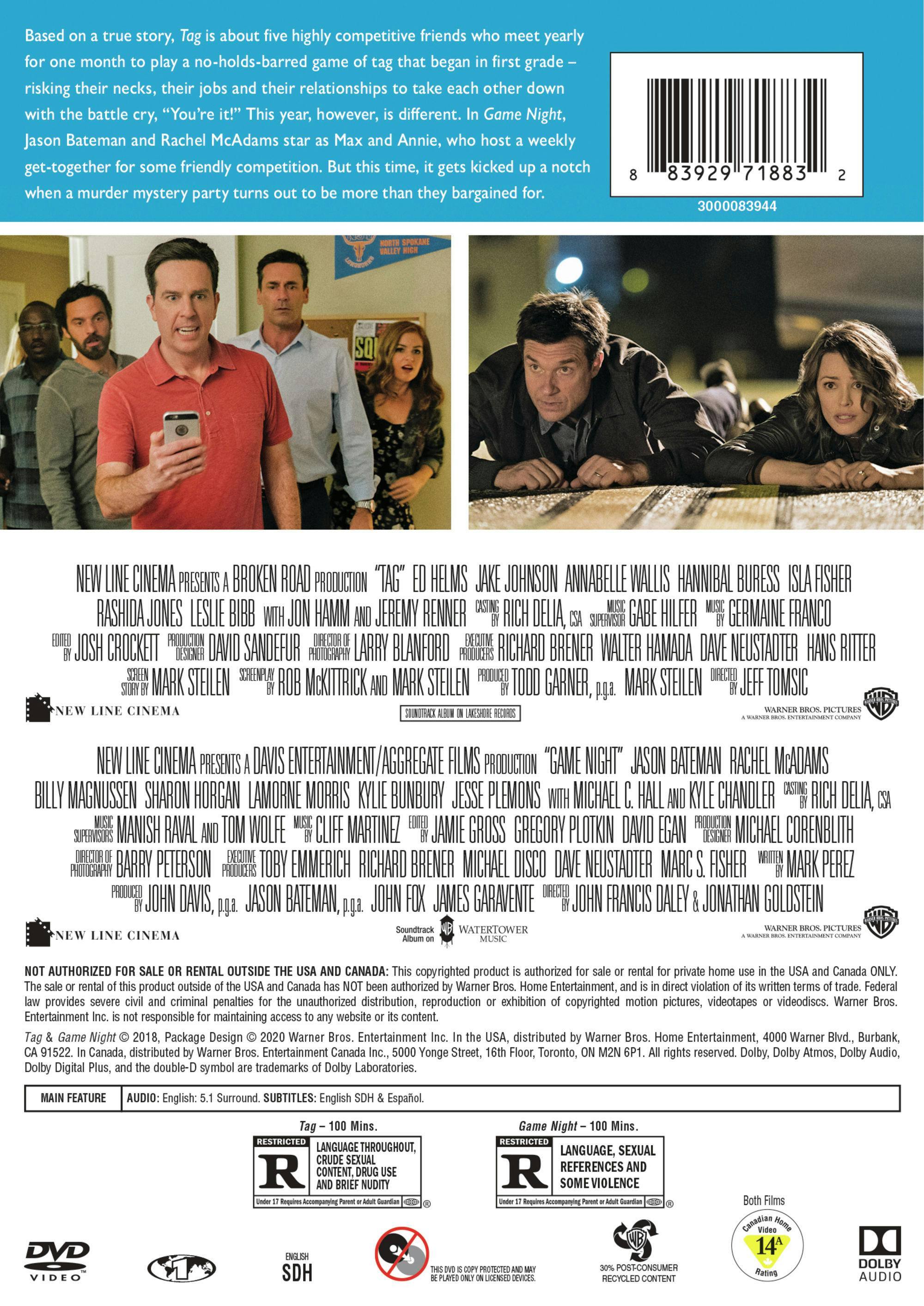 Angle. Tag/Game Night (DVD Double Feature) [DVD].