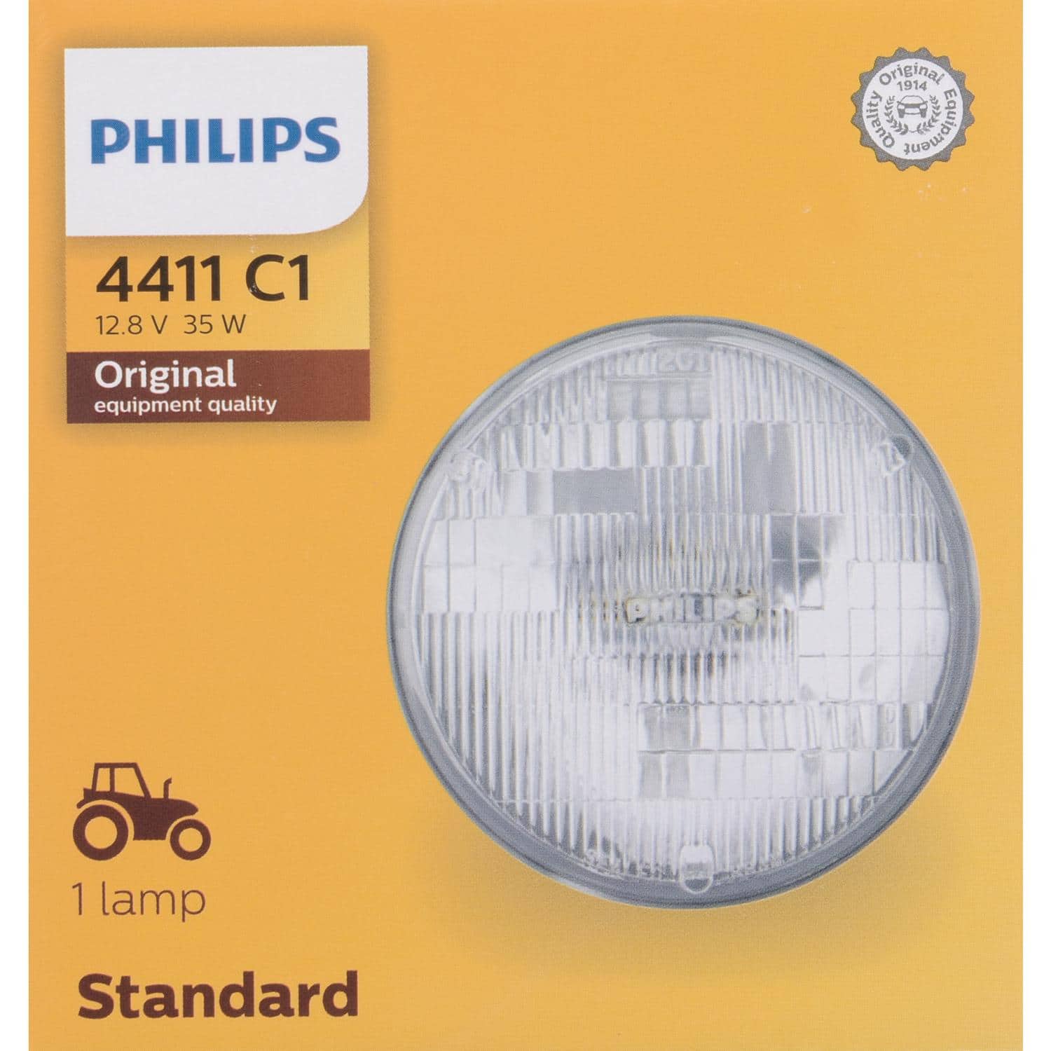 Philips - Standard Halogen Low Beam Automotive Bulb 4411C1