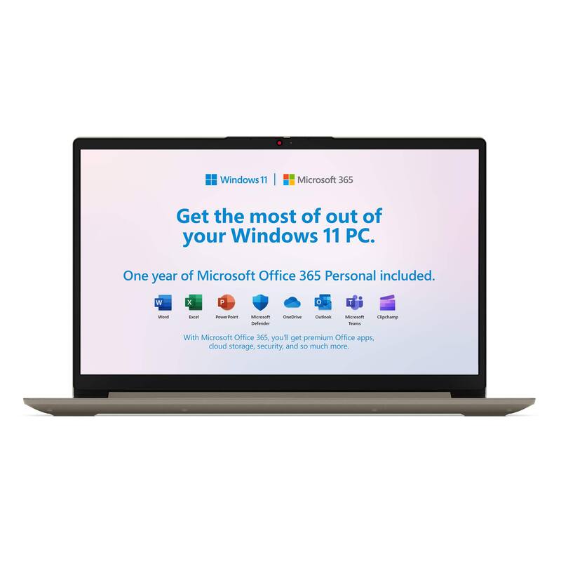 Windows 11 | Microsoft 365  
Get the most out of your Windows 11 PC.  
One year of Microsoft Office 365 Personal included.  

With Microsoft Office 365, you'll get premium Office apps, cloud storage, security, and so much more.