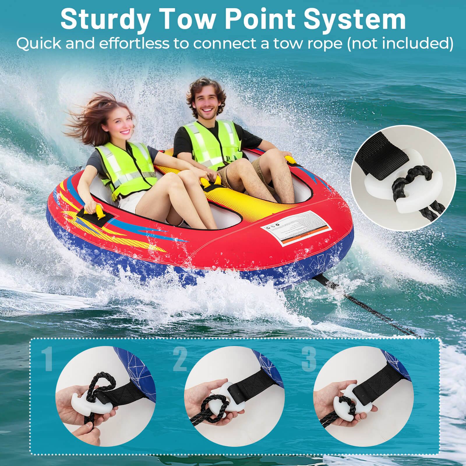 Sturdy Tow Point System
Quick and effortless to connect a tow rope (not included)
1 2 3