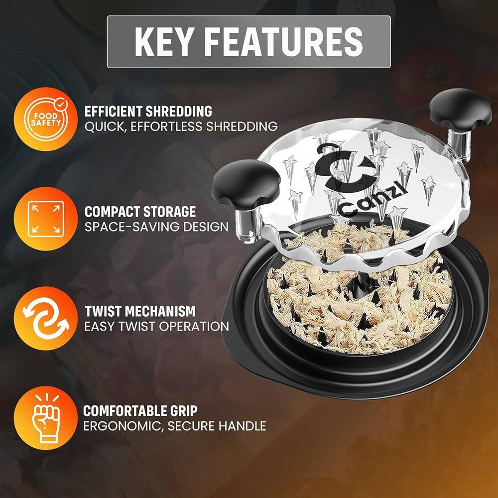 KEY FEATURES

- EFFICIENT SHREDDING
  QUICK, EFFORTLESS SHREDDING

- COMPACT STORAGE
  SPACE-SAVING DESIGN

- TWIST MECHANISM
  EASY TWIST OPERATION

- COMFORTABLE GRIP
  ERGONOMIC, SECURE HANDLE