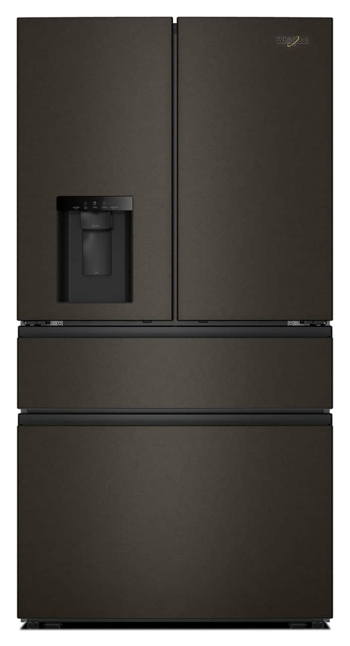 Whirlpool - 29 Cu. Ft. Family-Sized Capacity French Door Refrigerator with Flexible Temperature Drawer - Print Resist Blk Stnlss