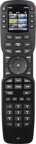 Universal Remote Control 48-Device Universal Remote Black X-7 - Best Buy