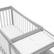 Alt View 12. Graco - Remi 4-in-1 Convertible Crib and Changer - Pebble Gray/White.