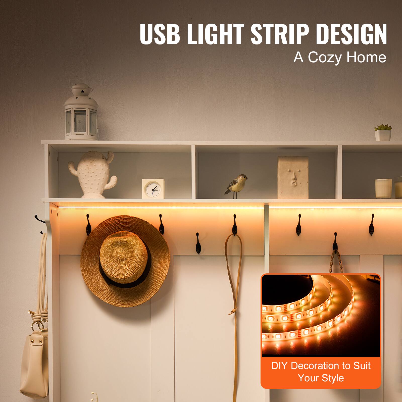 USB LIGHT STRIP DESIGN  
A Cozy Home  

DIY Decoration to Suit Your Style
