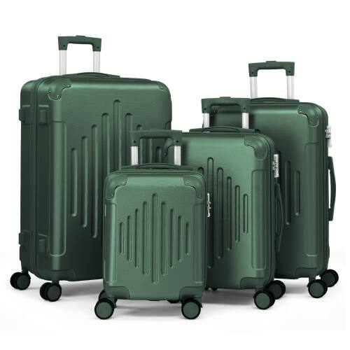 Front. Winado - 12/20/24/28 Luggage Set with TSA Lock Hardside Trolley Travel Case with Mini Case for Carry On Check-in Business Trip - Green.