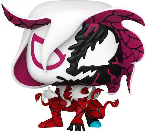 Front. Funko - FUNKO POP! Marvel Comics: Carnage-ized - Ghost Spider - Collectibles - Multicolor.
