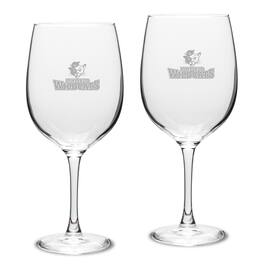 Jardine - Linfield Wildcats 19oz. 2-Piece Traditional Robusto Red Wine Table Glass Set - Multicolor