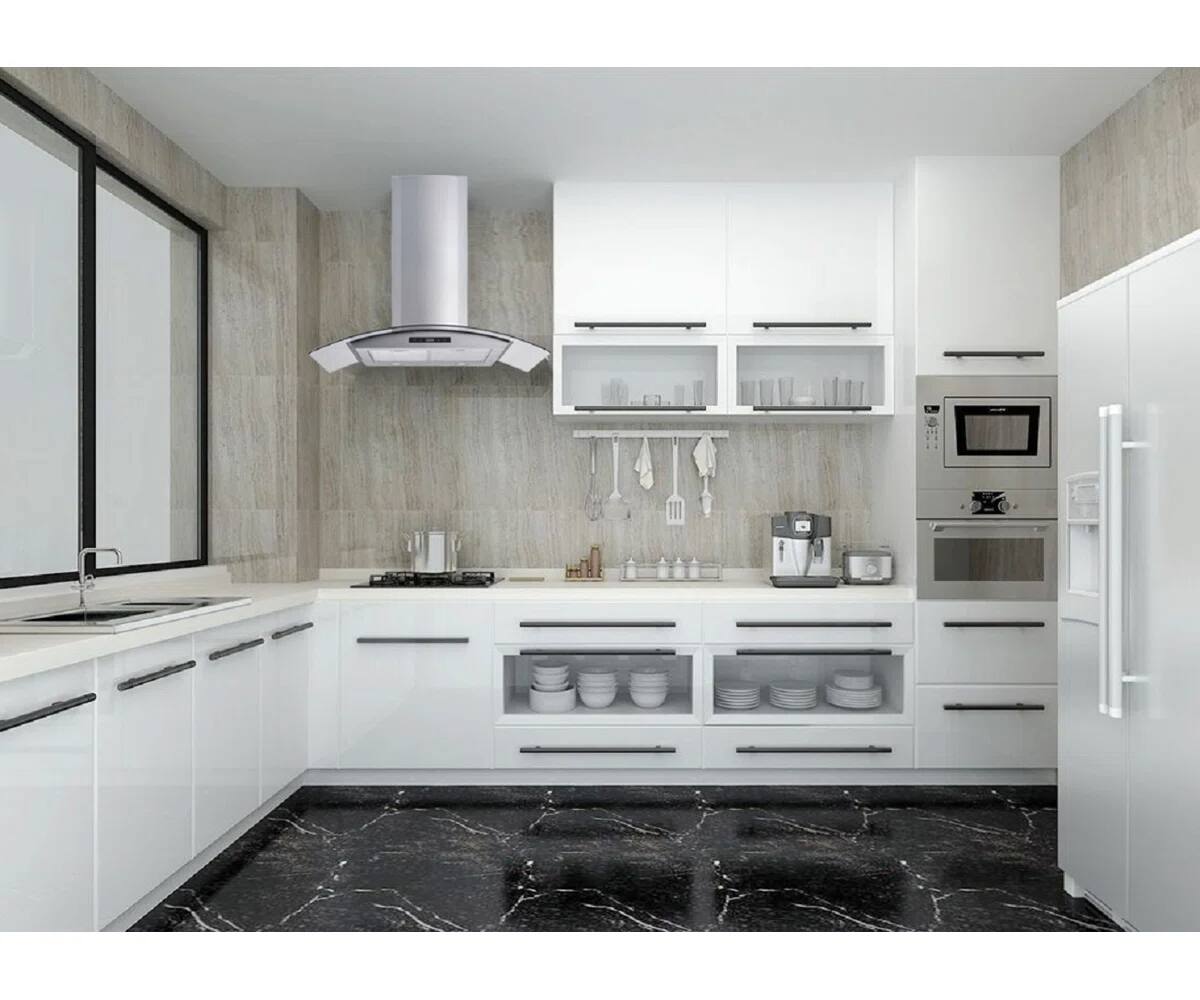 Angle. Winflo - Winflo 30 inch Convertible 500 CFM Stainless Steel Wall Mount  Range Hood - Stainless Steel.